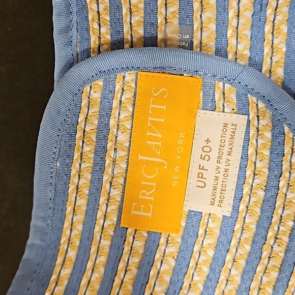 💕ERIC JAVITS💕 Brooke Packable Squishee Visor ~ UPF50+ Blue Mix One Size NWT - Picture 12 of 14